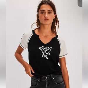 Free people pep rally tee medium